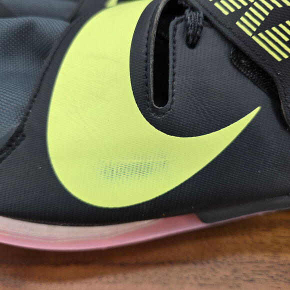 Nike Air Zoom LJ Elite Shoes Men's 12.5 Black Long Jump Track Field Sneakers - Picture 4 of 9